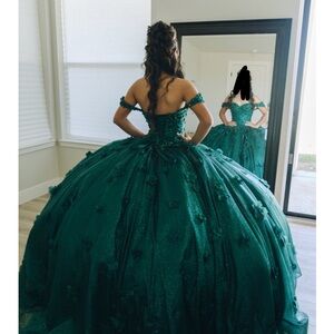 Elegant Green Ball Gown
